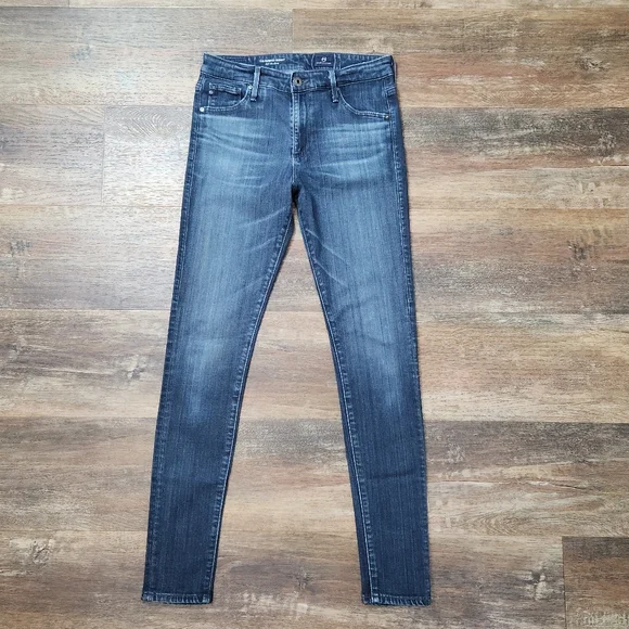 AG ADRIANO GOLDSCHMIED THE FARRAH SKINNY HIGH RISE JEANS SIZE 28R - Picture 3 of 11
